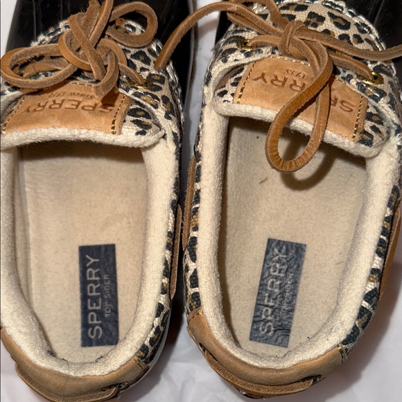 Sperry animal / cheetah Print waterproof Duck Shoes sz 6 1/2 rain boot winter - Picture 4 of 8